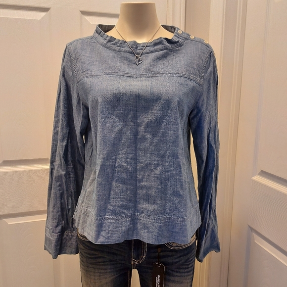 Adorable J.Crew 100% Cotton Blouse Size 8 - Picture 1 of 6